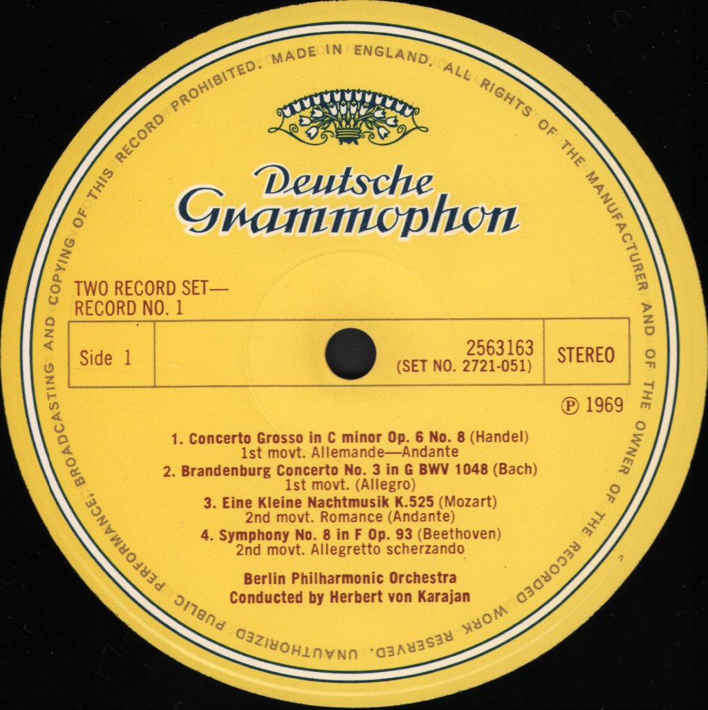 Herbert Von Karajan / Berlin Philharmonic Orchestra - Herbert Von Karajan Conducting The Berlin Philharmonic Orchestra - Double Lp