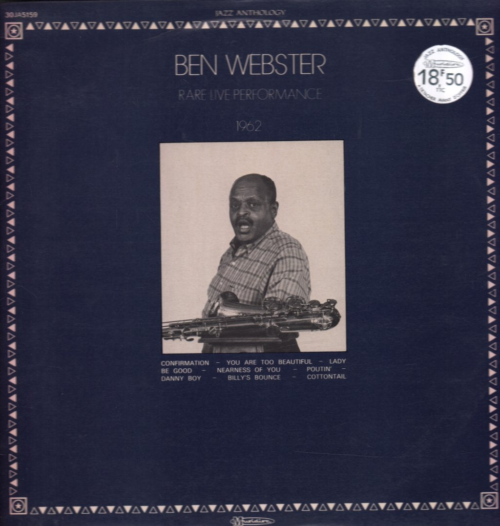 Ben Webster - Rare Live Performance 1962 - Lp