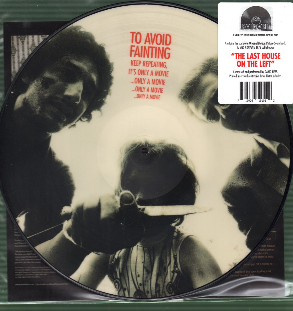David Hess - Last House On The Left (Original 1972 Motion Picture Soundtrack) - Lp