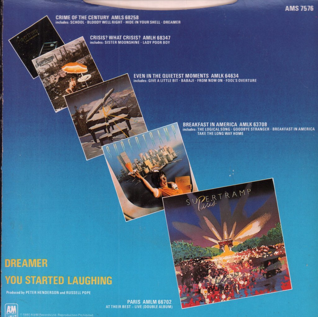Supertramp - Dreamer - 7 Inch