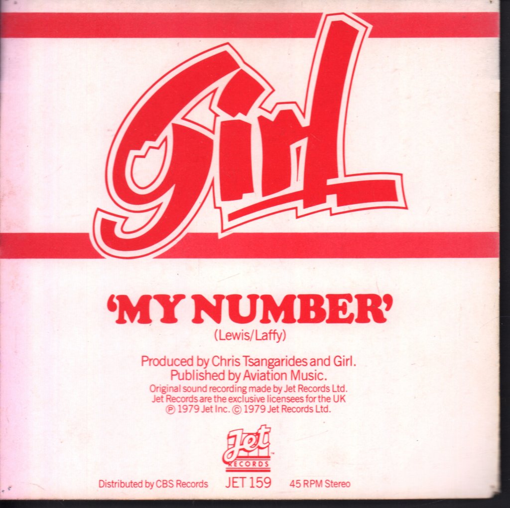 Girl - My Number - 7 Inch