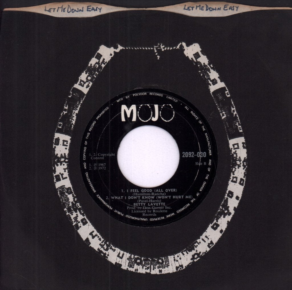 Betty Lavette - Let Me Down Easy - 7 Inch