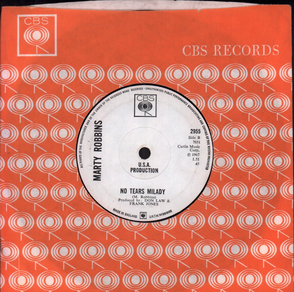 Marty Robbins - Tonight Carmen - 7 Inch