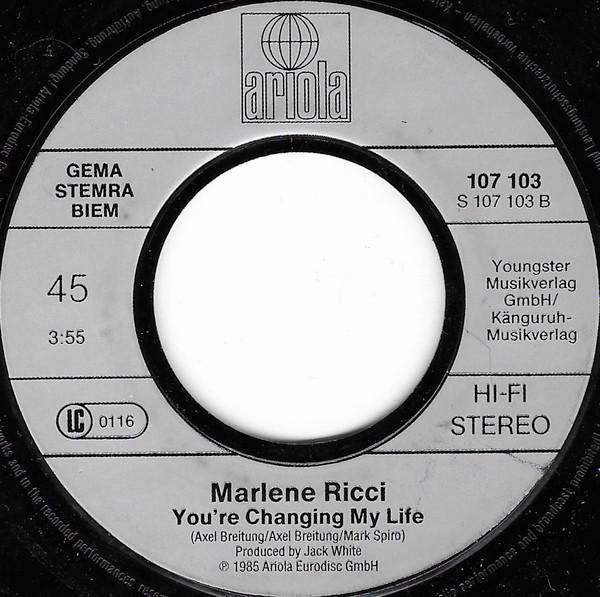 Marlene Ricci - You're Changing My Life - 7 Inch