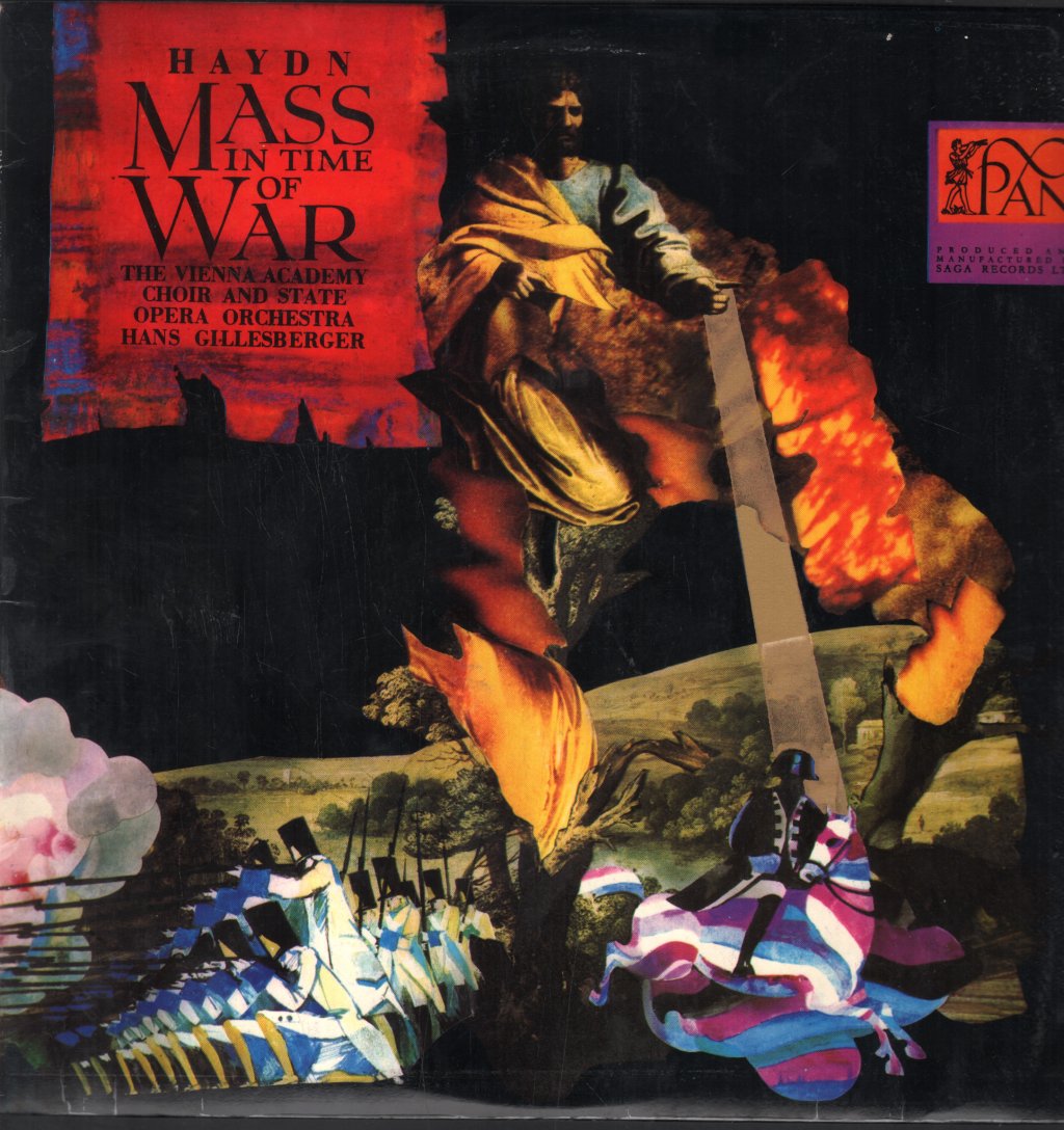 Vienna Academy Choir and State Opera Orchestra / Hans Gillesberger - Haydn - Mass In Time Of War - Lp
