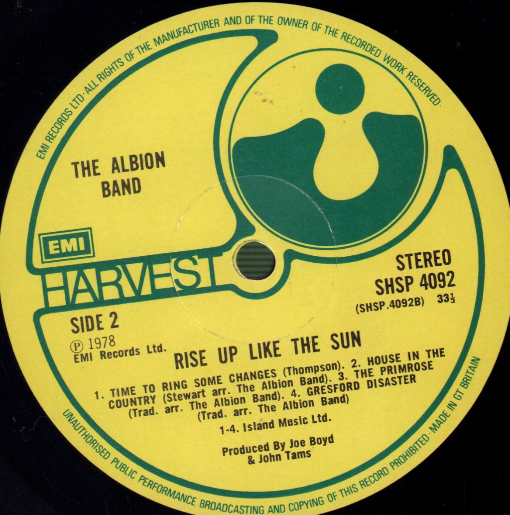 Albion Band - Rise Up Like The Sun - Lp