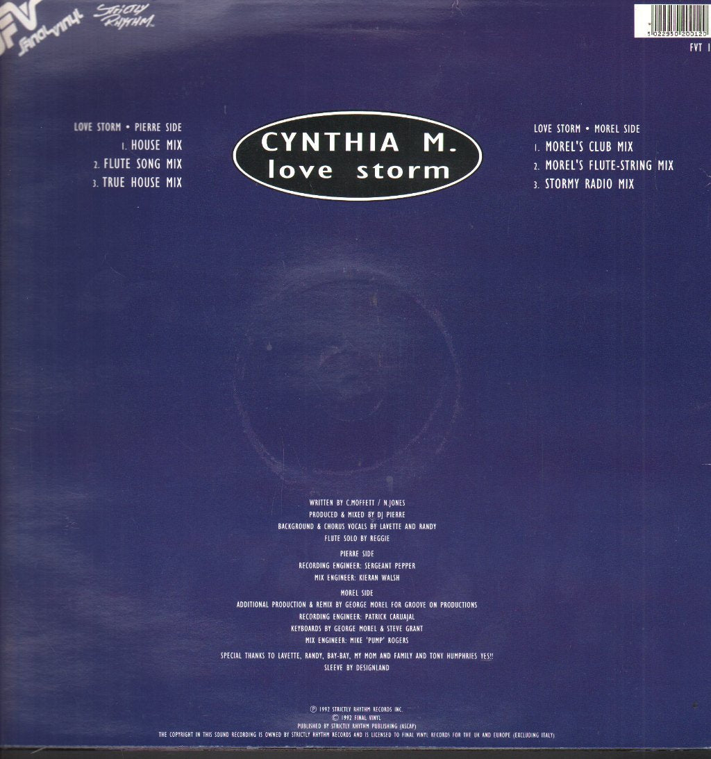 Cynthia M - Love Storm - 12 Inch