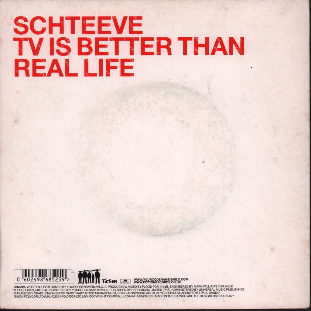 Yourcodenameis:milo - Schteeve - 7 Inch