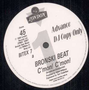 Bronski Beat - C'mon C'mon - 12 Inch