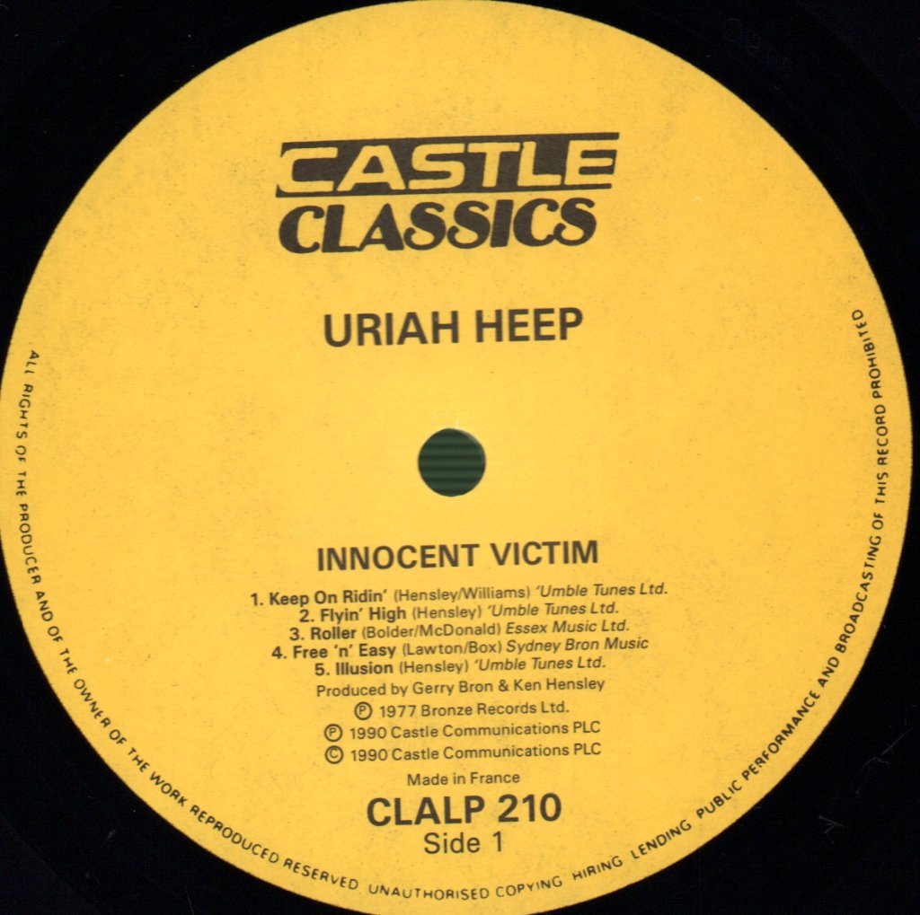 Uriah Heep - Innocent Victim - Lp