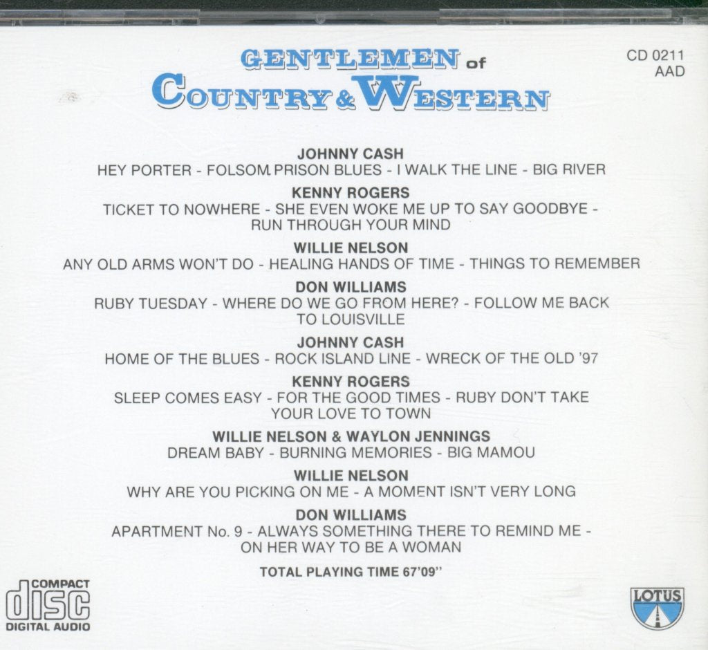 Various Artists - Gentlemen Of Country & Western - Cd
