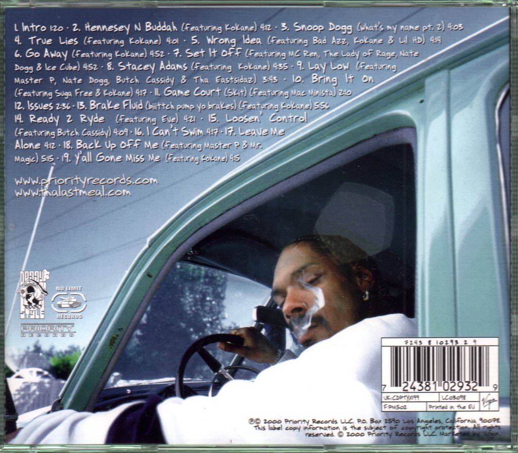 Snoop Dogg - Tha Last Meal - Cd