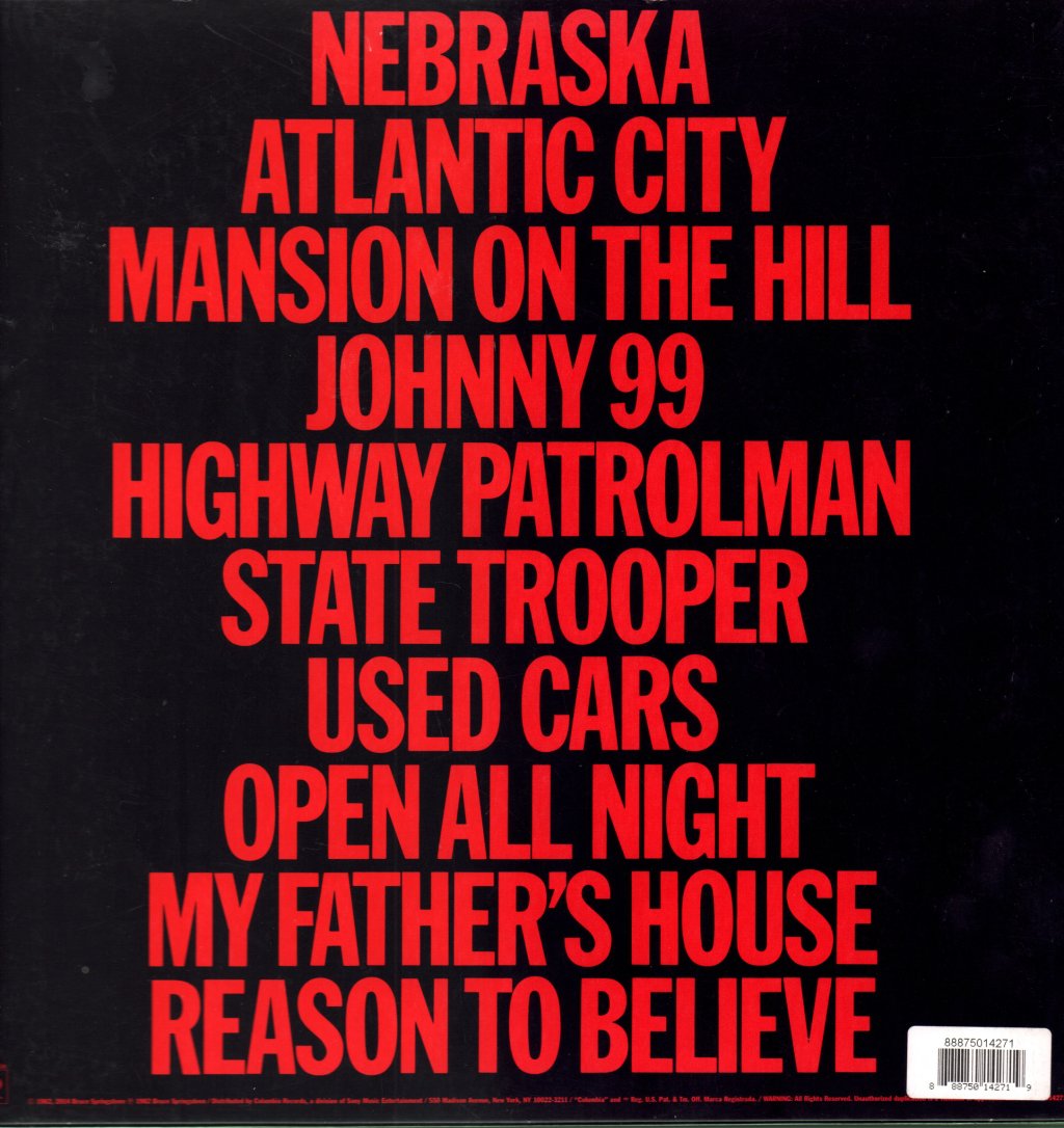 Bruce Springsteen - Nebraska - Lp