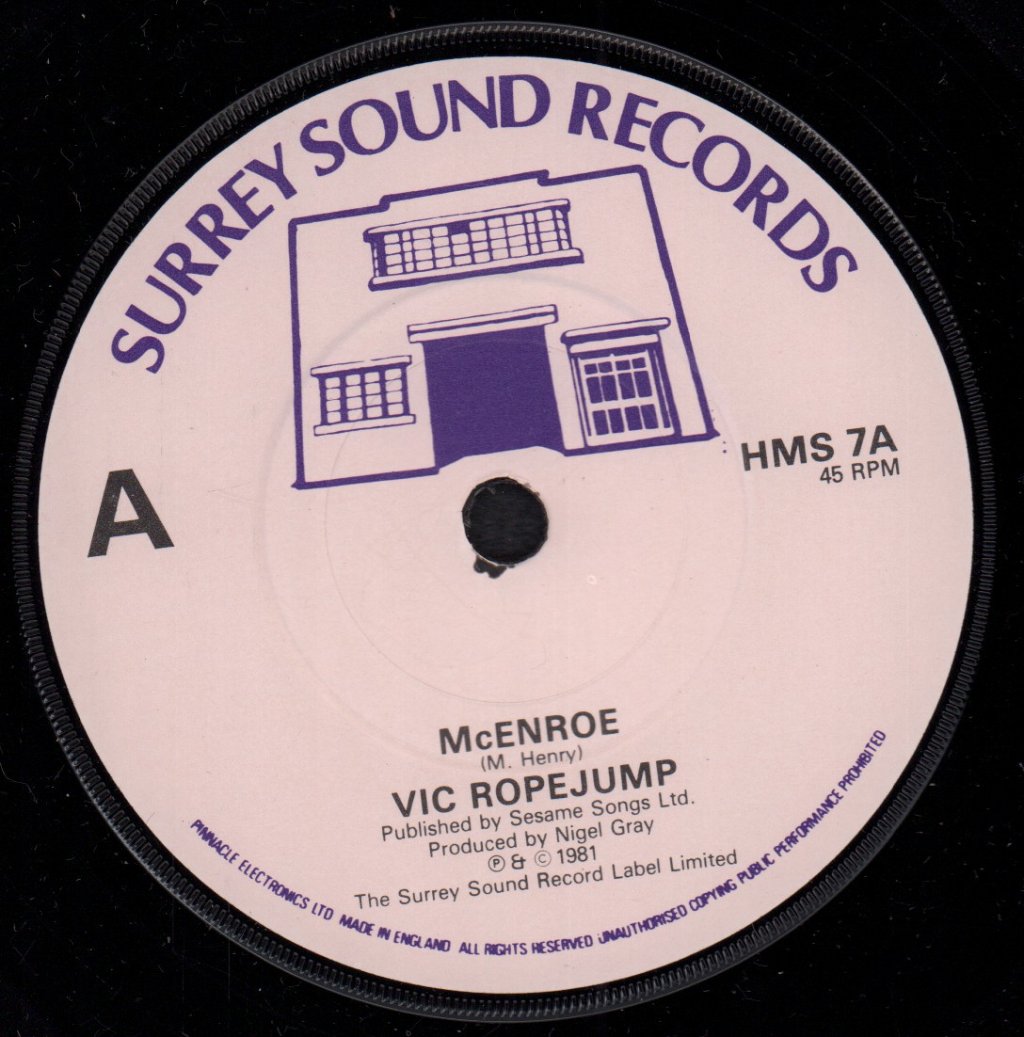 Vic Ropejump - Mcenroe - 7 Inch