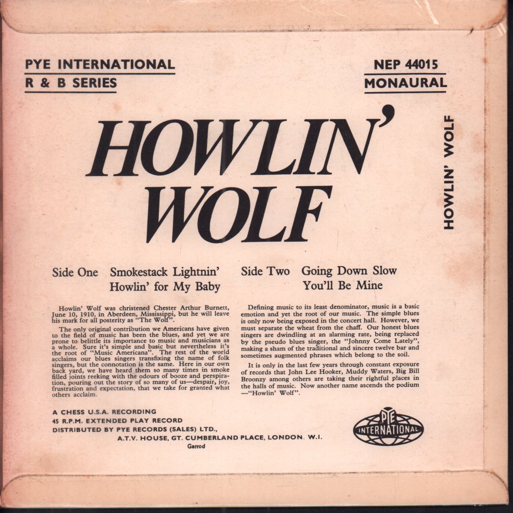 Howlin Wolf - smokestack lightnin' - 7 Inch