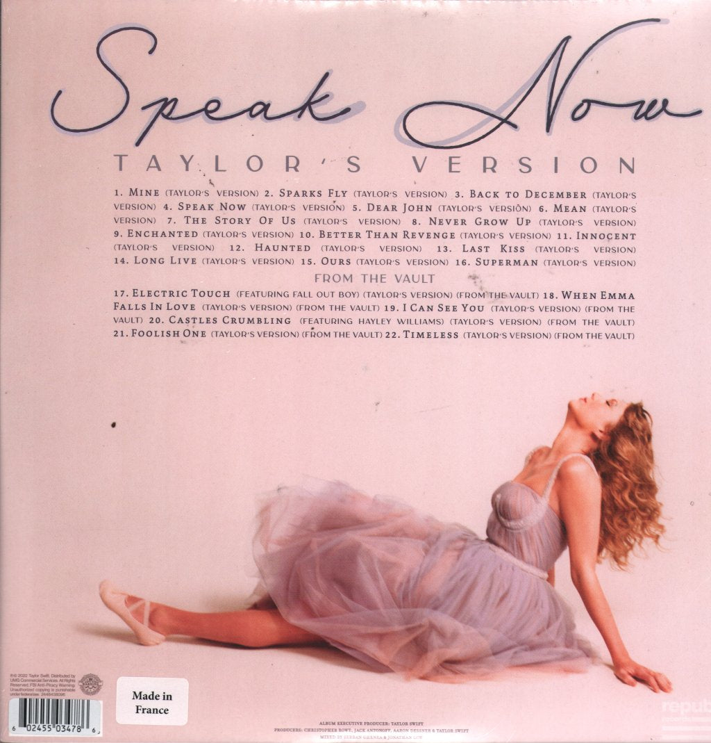 Taylor Swift - Speak Now (Taylor's Version) - Triple Lp