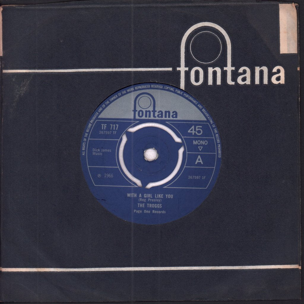 Troggs - With A Girl Like You - 7 Inch