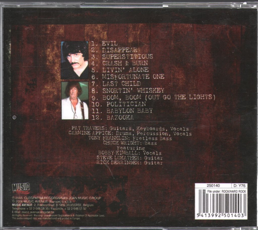 Pat Travers - Bazooka - Cd