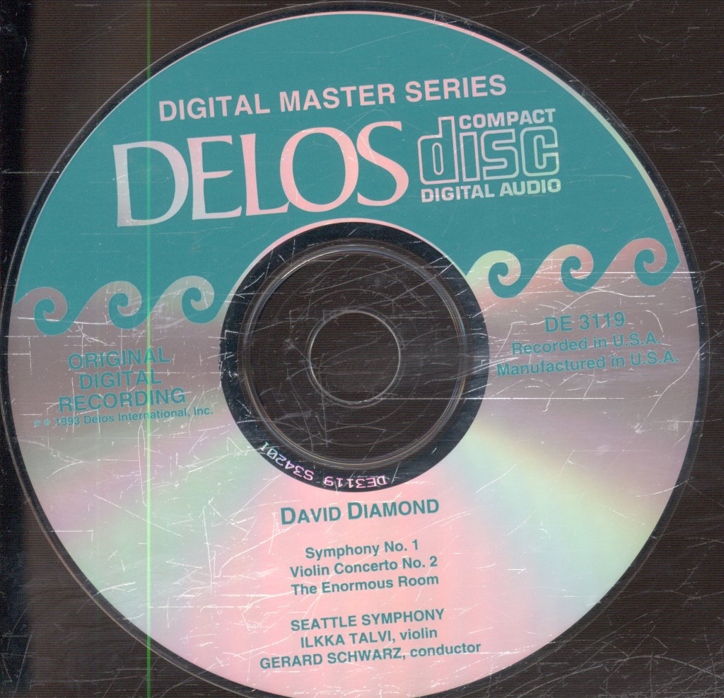 Ilkka Talvi, Seatle Symphony - David Diamond - Vol 3 - Symphony No. 1 / Violin Concerto No. 2 / The Enormous Room (Vol. III) - Cd