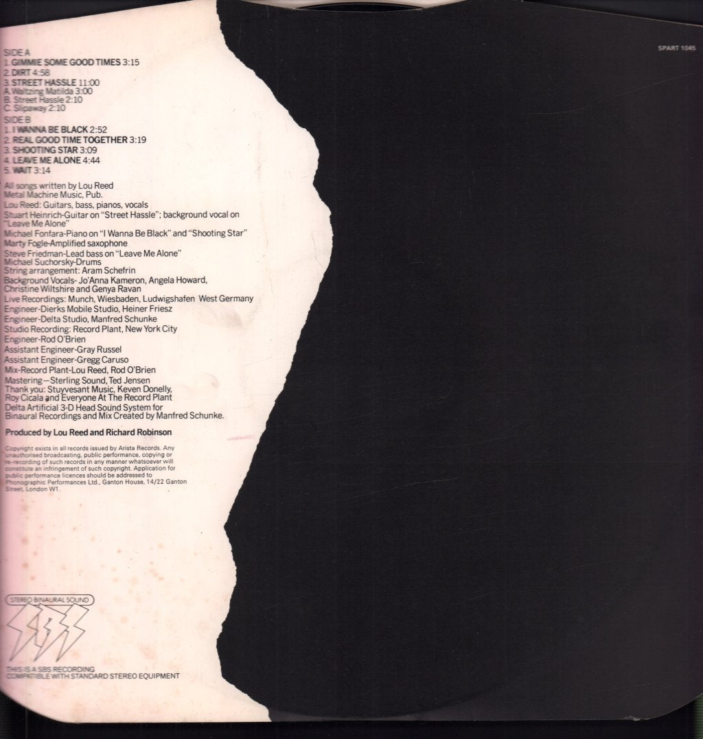 Lou Reed - Street Hassle - Lp