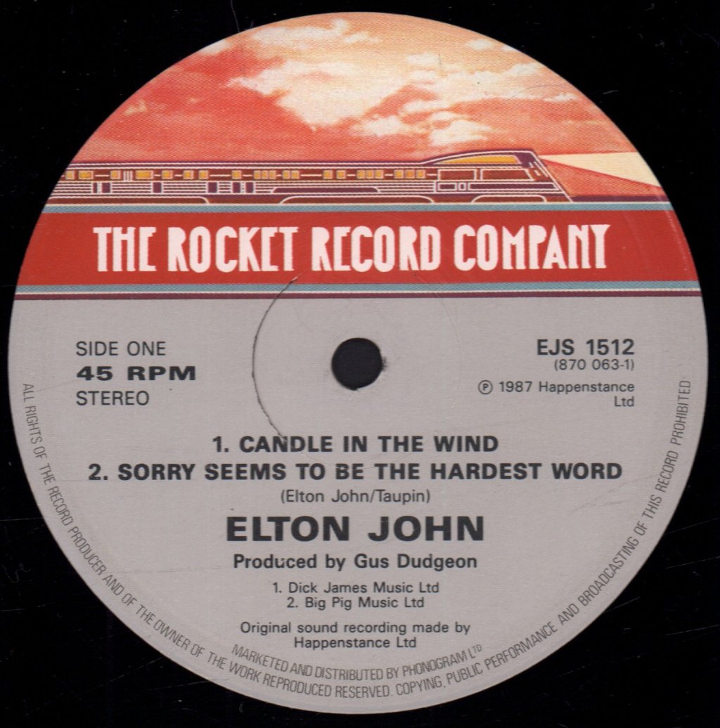 Elton John - Candle In The Wind - 12 Inch