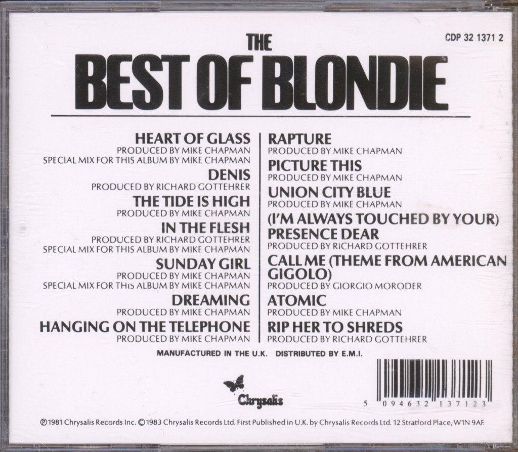 Blondie - Best Of Blondie - Cd