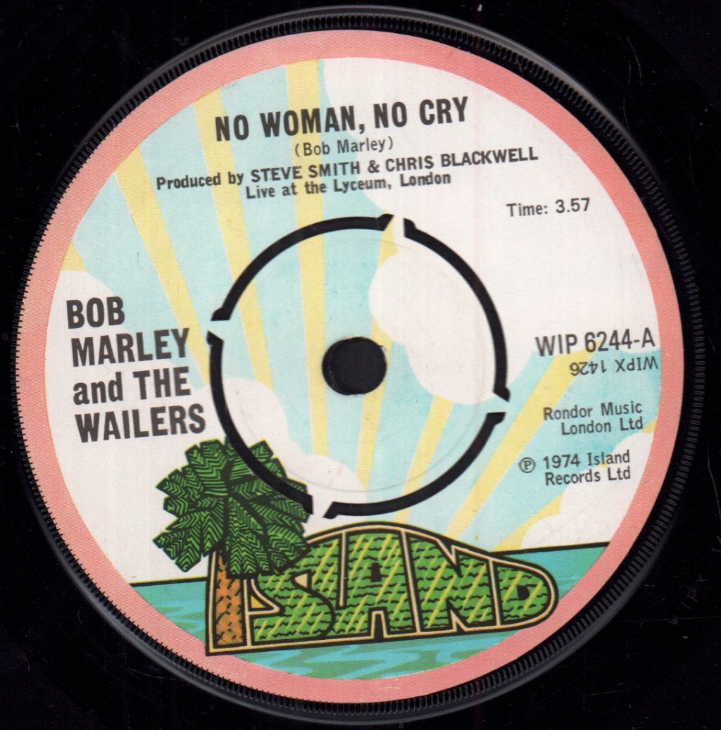 Bob Marley And The Wailers - No Woman No Cry - 7 Inch