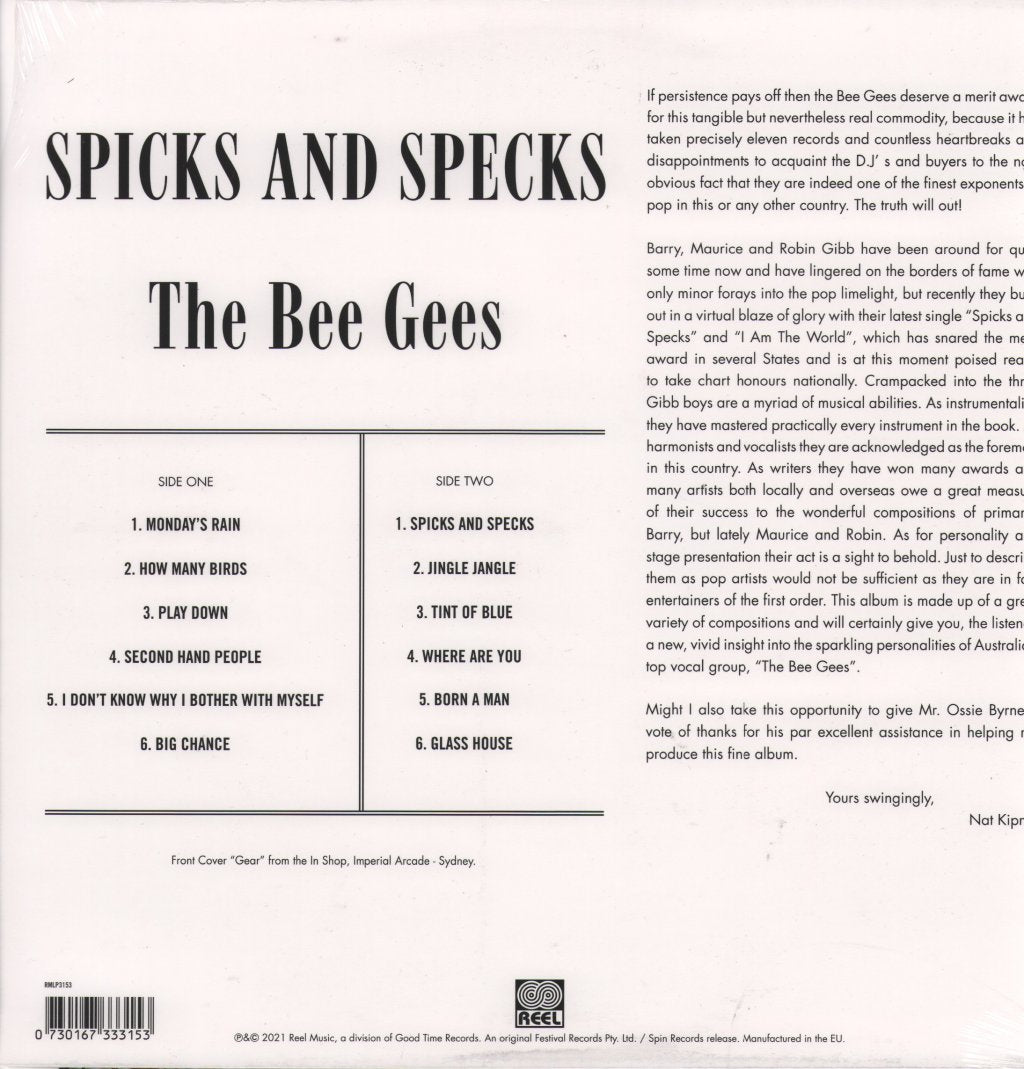 Bee Gees - Spicks And Specks - Lp