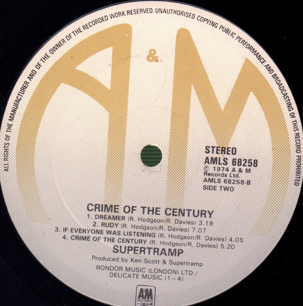 Supertramp - Crime Of The Century - Lp