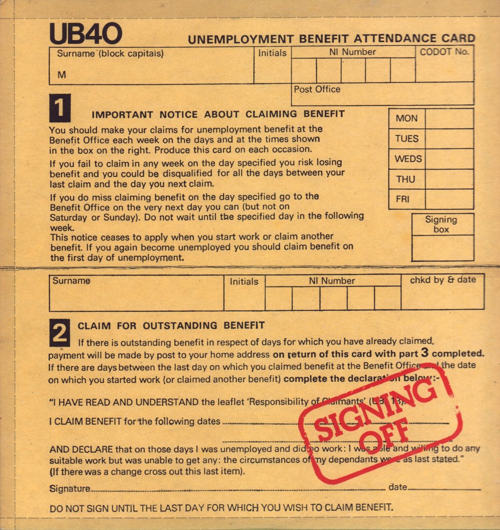 UB40 - Signing Off - Double Lp