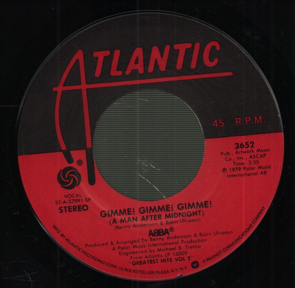 ABBA - Gimme! Gimme! Gimme! (A Man After Midnight) - 7 Inch
