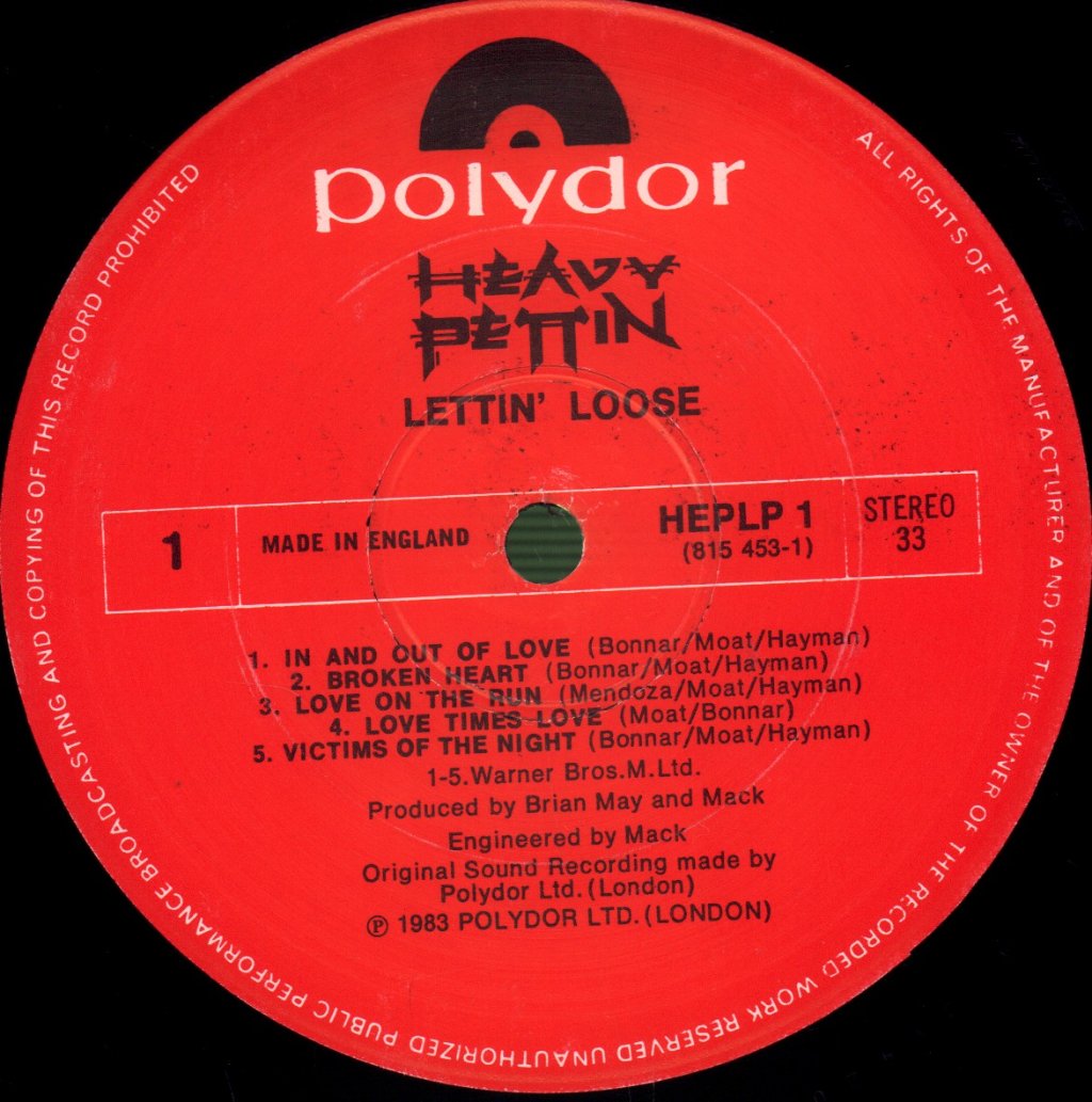 Heavy Pettin - Lettin Loose - Lp