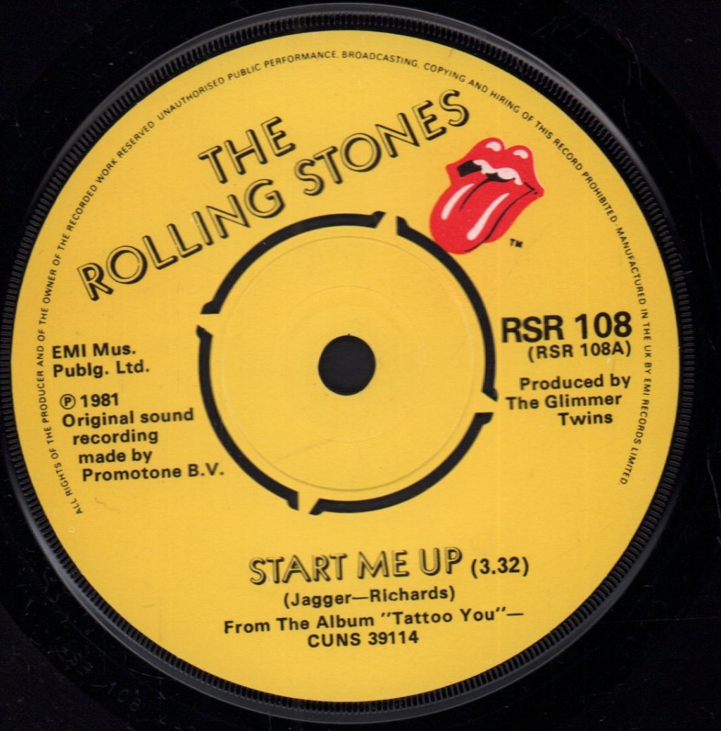 Rolling Stones - Start Me Up - 7 Inch