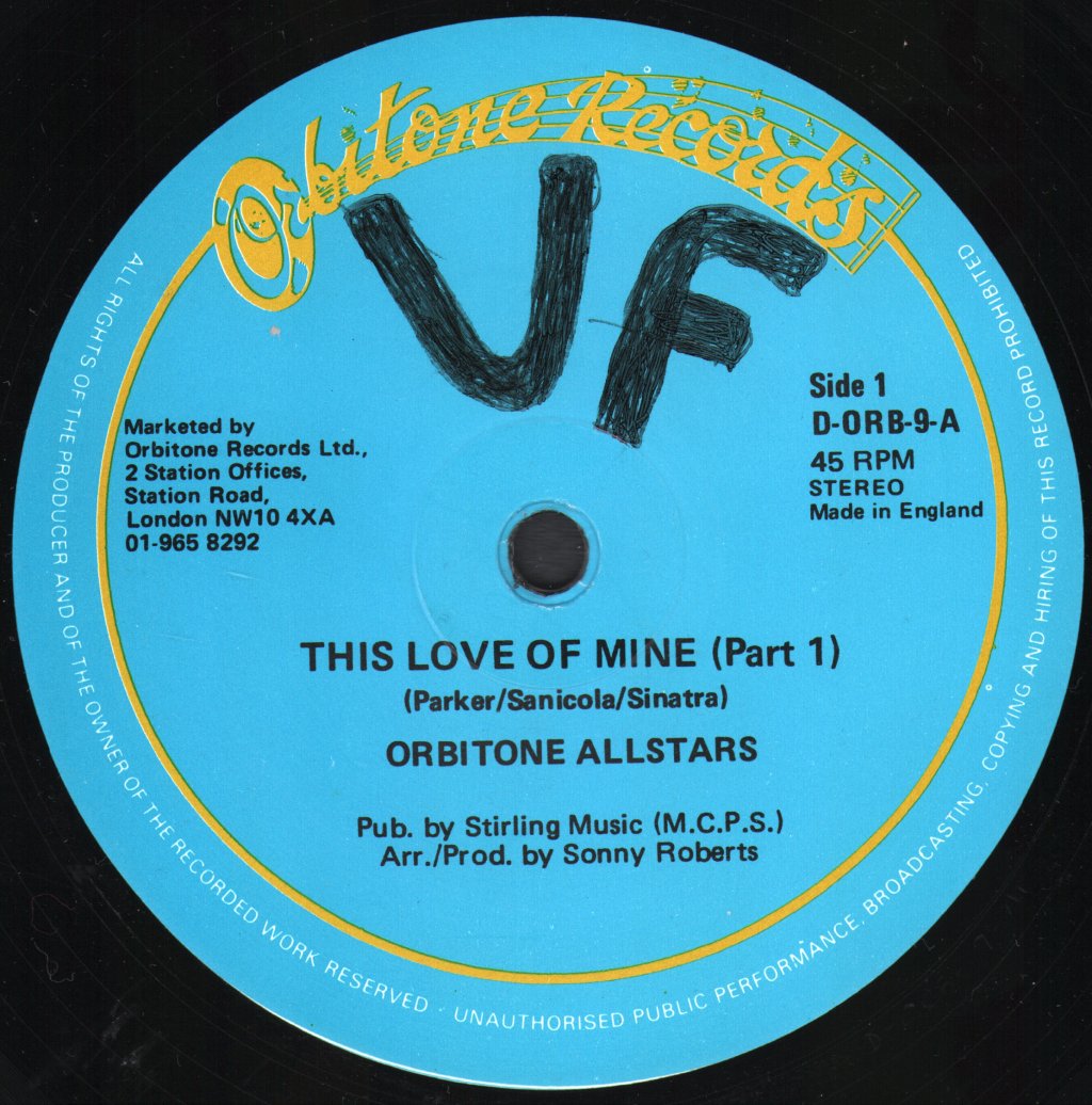 Orbitone Allstars - This Love Of Mine - 12 Inch