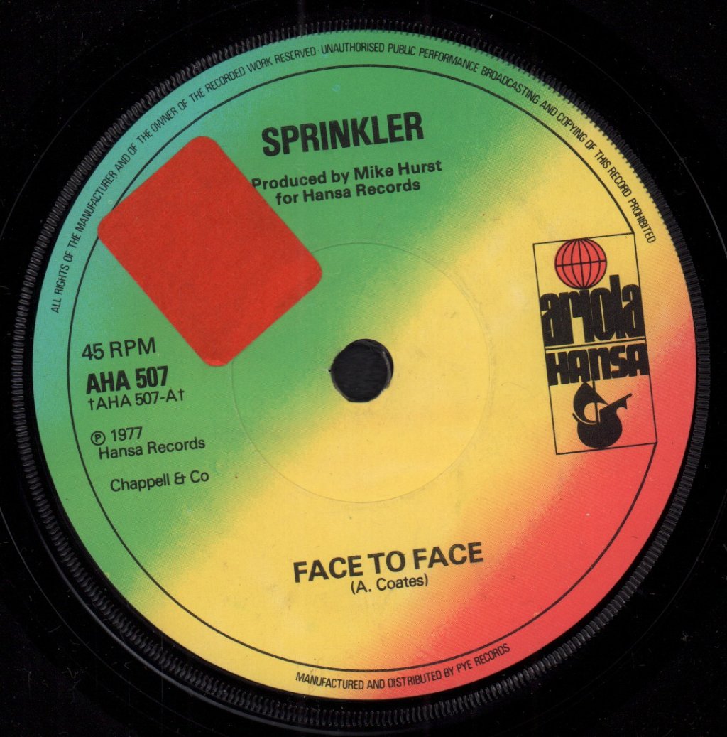 Sprinkler (70'S Group) - Face To Face - 7 Inch