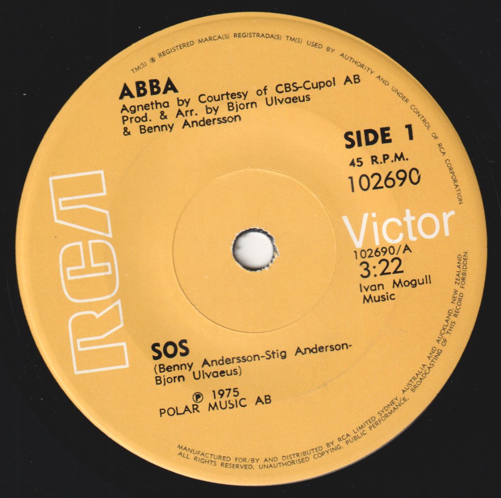 ABBA - SOS - 7 Inch