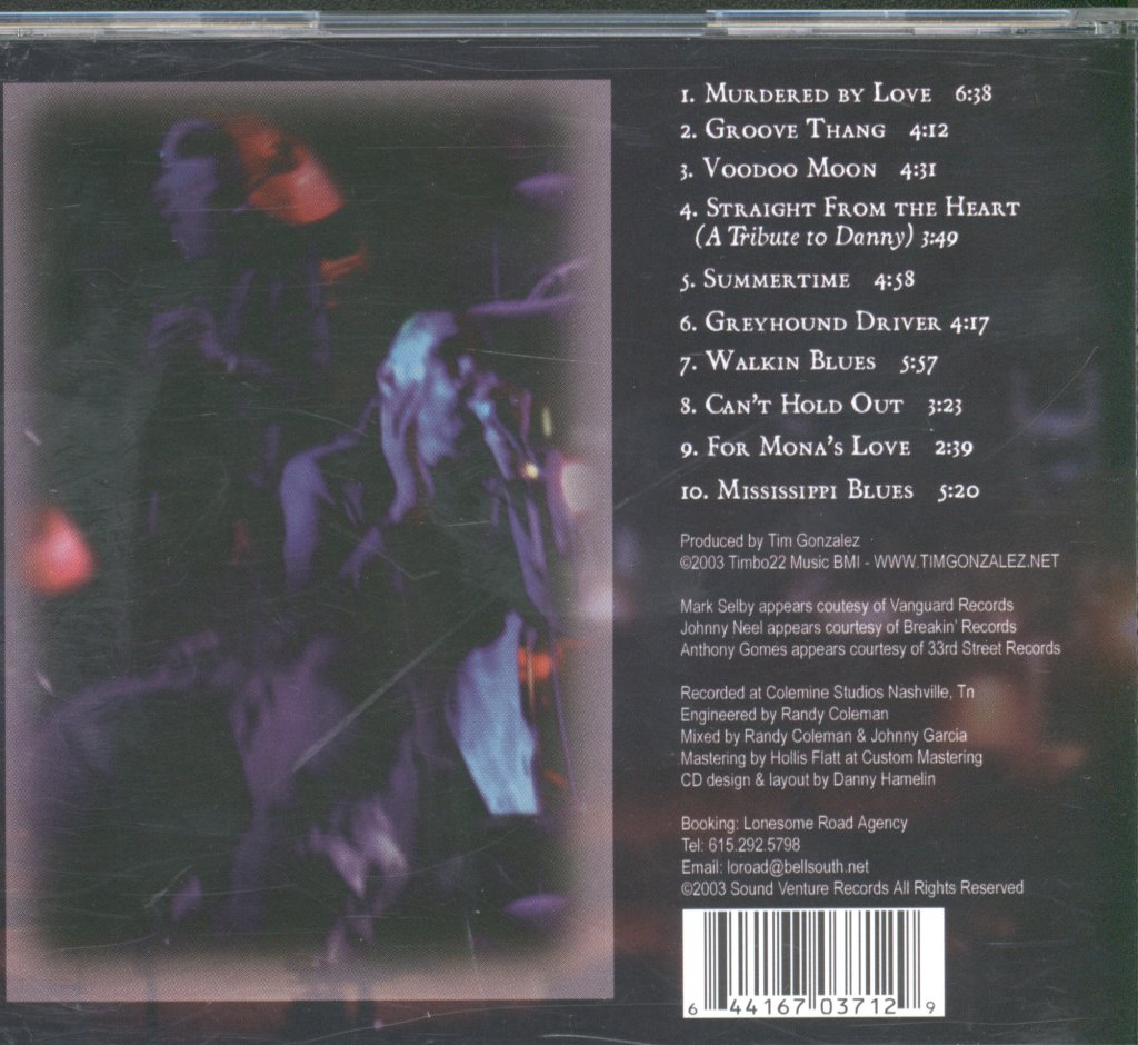 Tim Gonzalez And Friends - Straight From The Heart - Cd