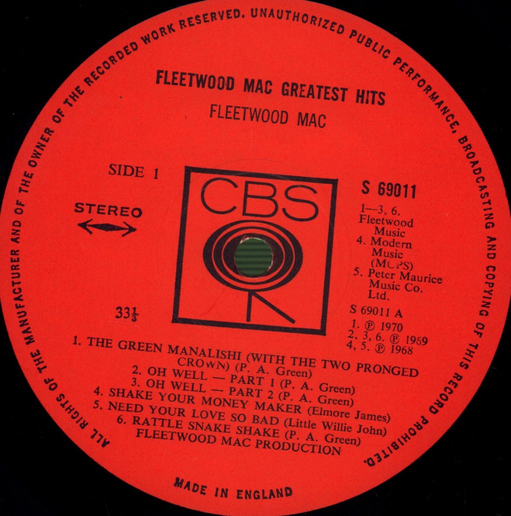 Fleetwood Mac - Greatest Hits - Lp