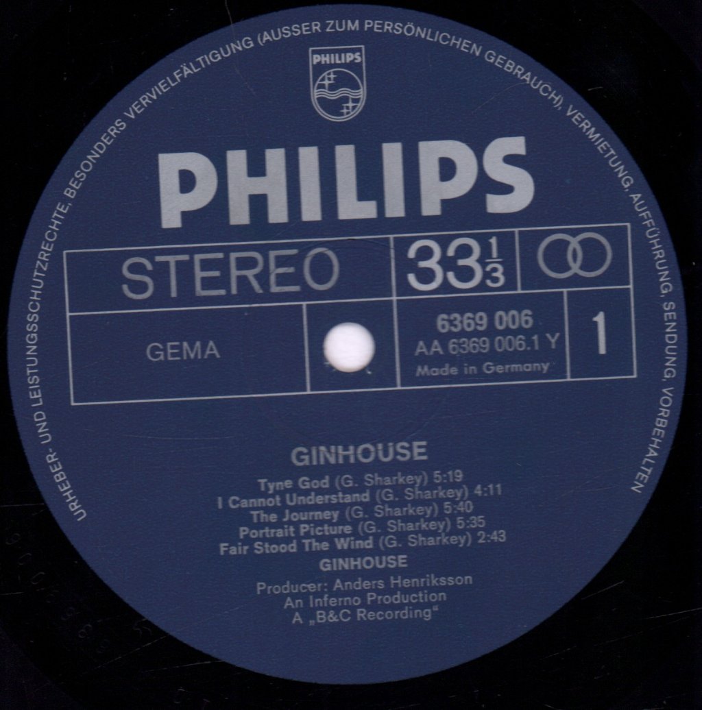 Ginhouse - Ginhouse - Lp