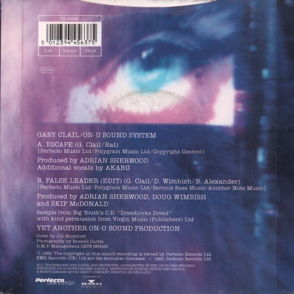 Gary Clail - Escape - 7 Inch