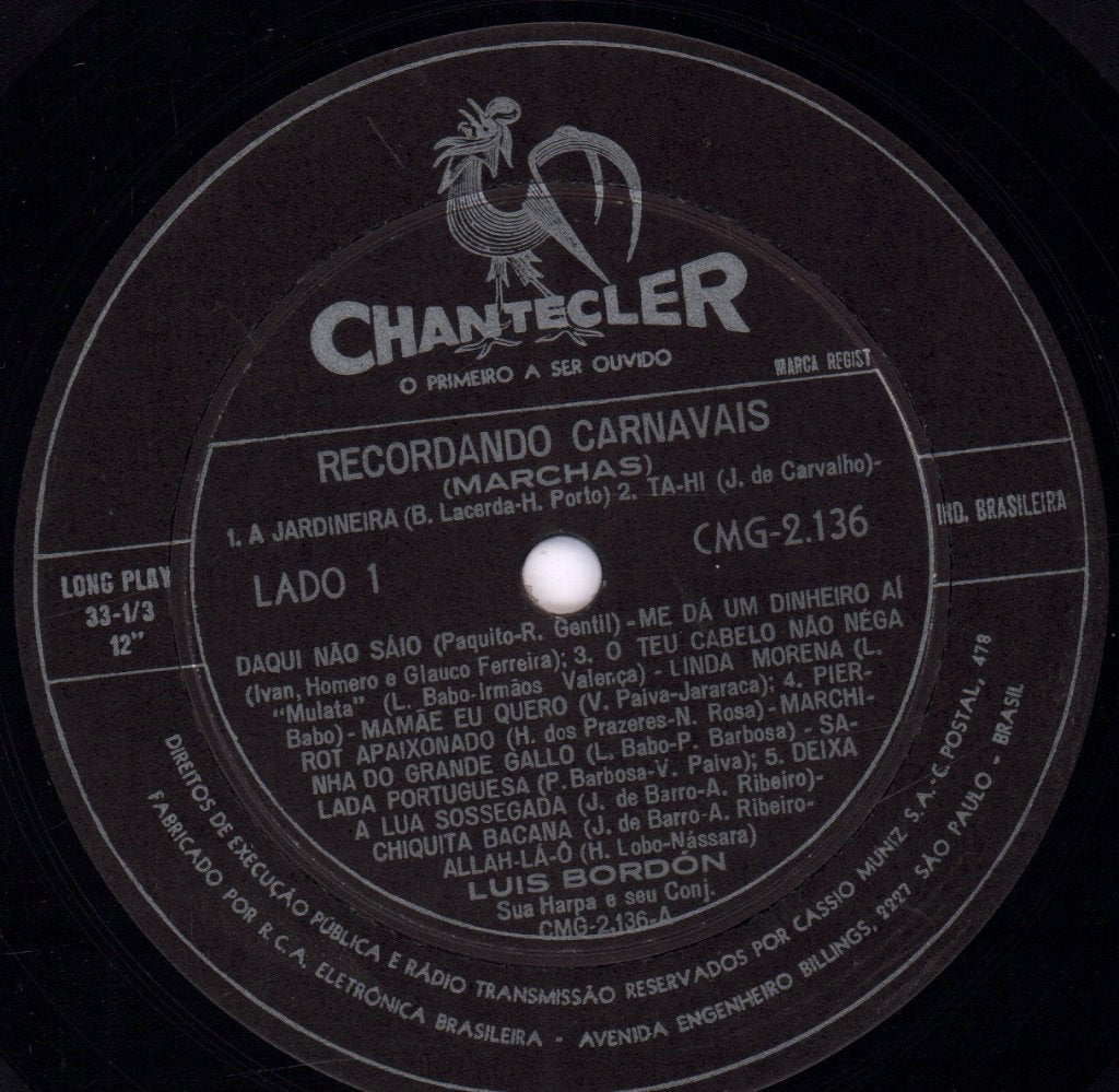 Luis Bordon - Recordando Carnavais - Lp