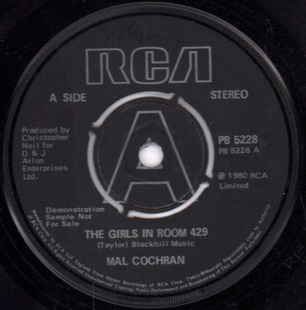 Mal Cochran - Girls In Room 429 - 7 Inch