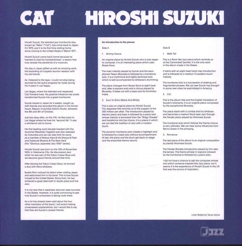 Hiroshi Suzuki - Cat - Lp