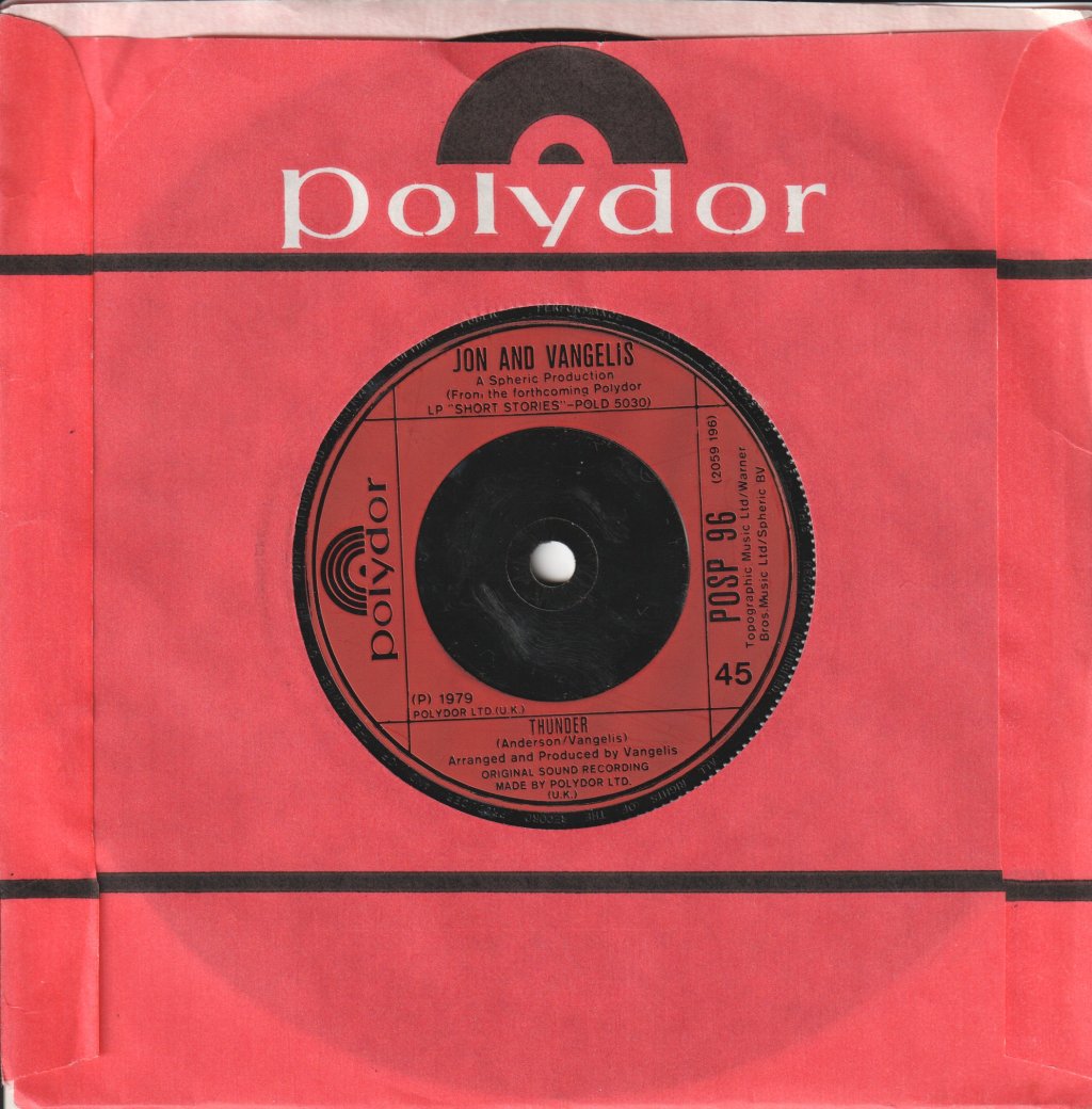 Jon And Vangelis - I Hear You Now - 7 Inch
