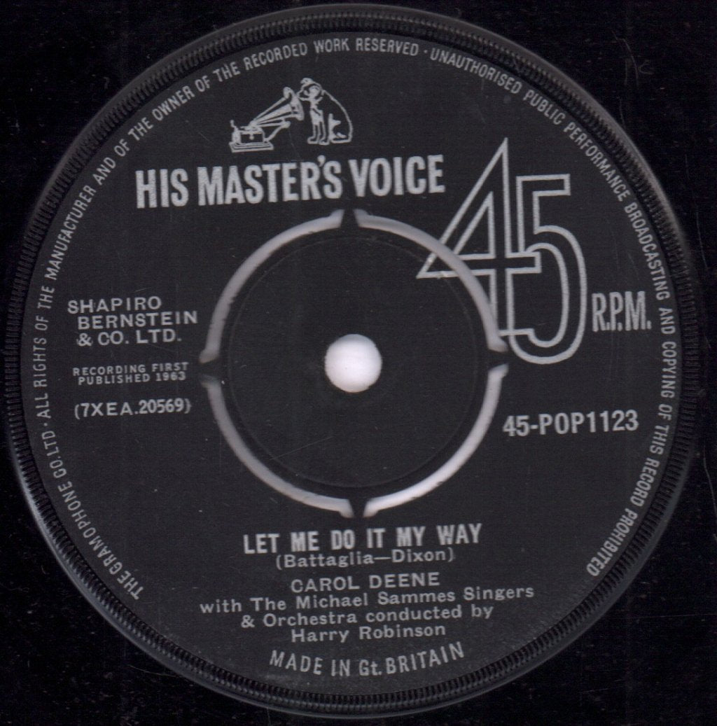 Carol Deene - Growin' Up - 7 Inch