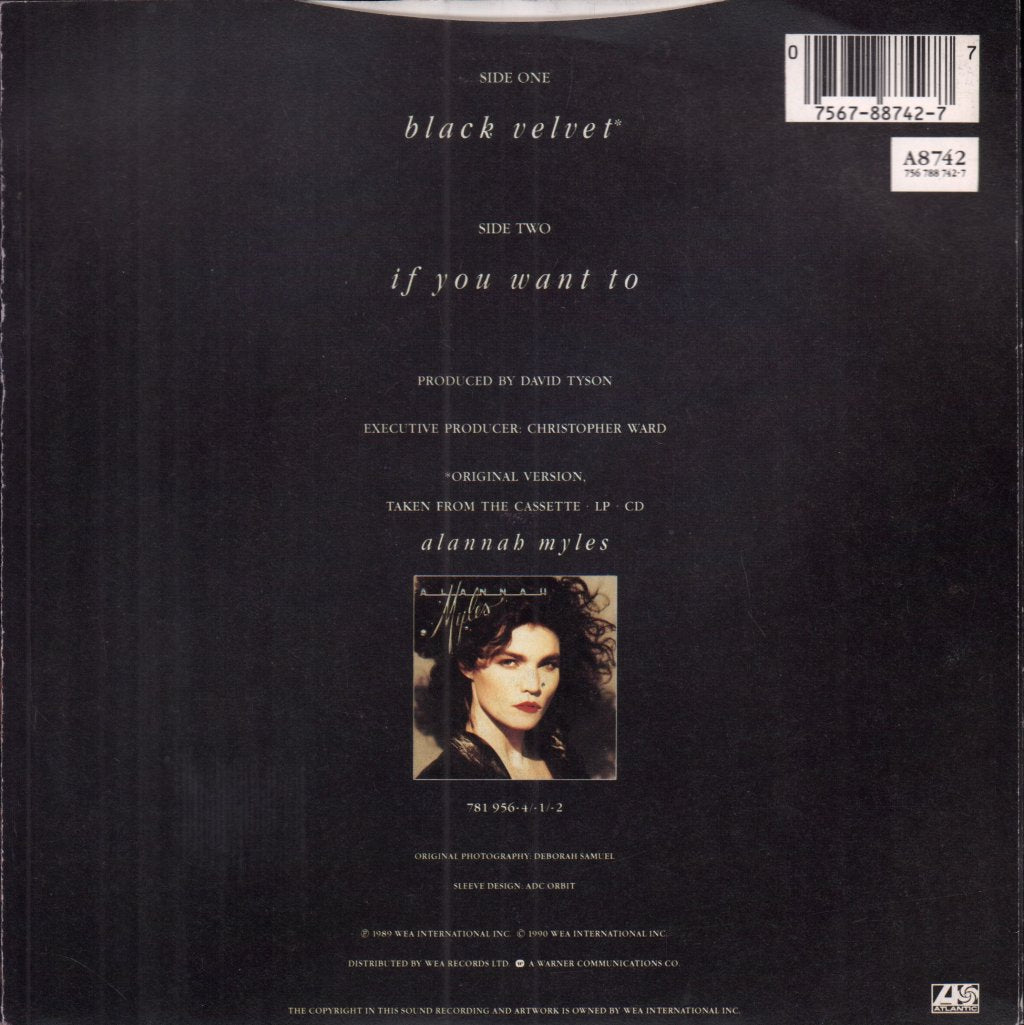 Alannah Myles - Black Velvet - 7 Inch