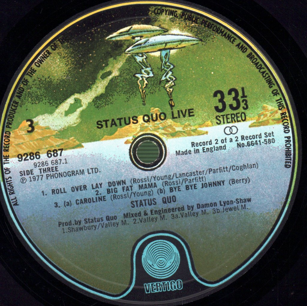 Status Quo - Live - Double Lp