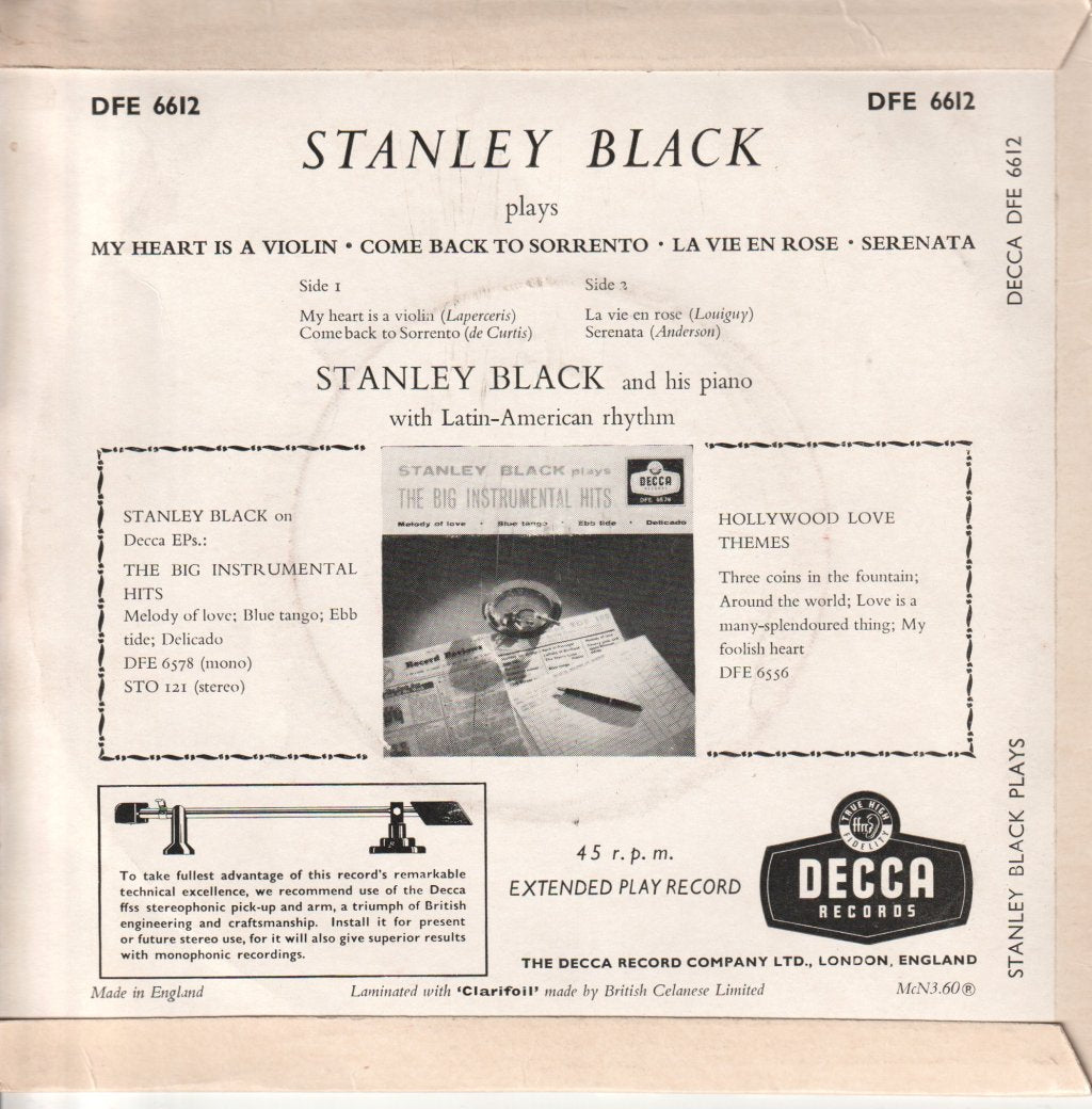 Stanley Black - Plays - 7 Inch