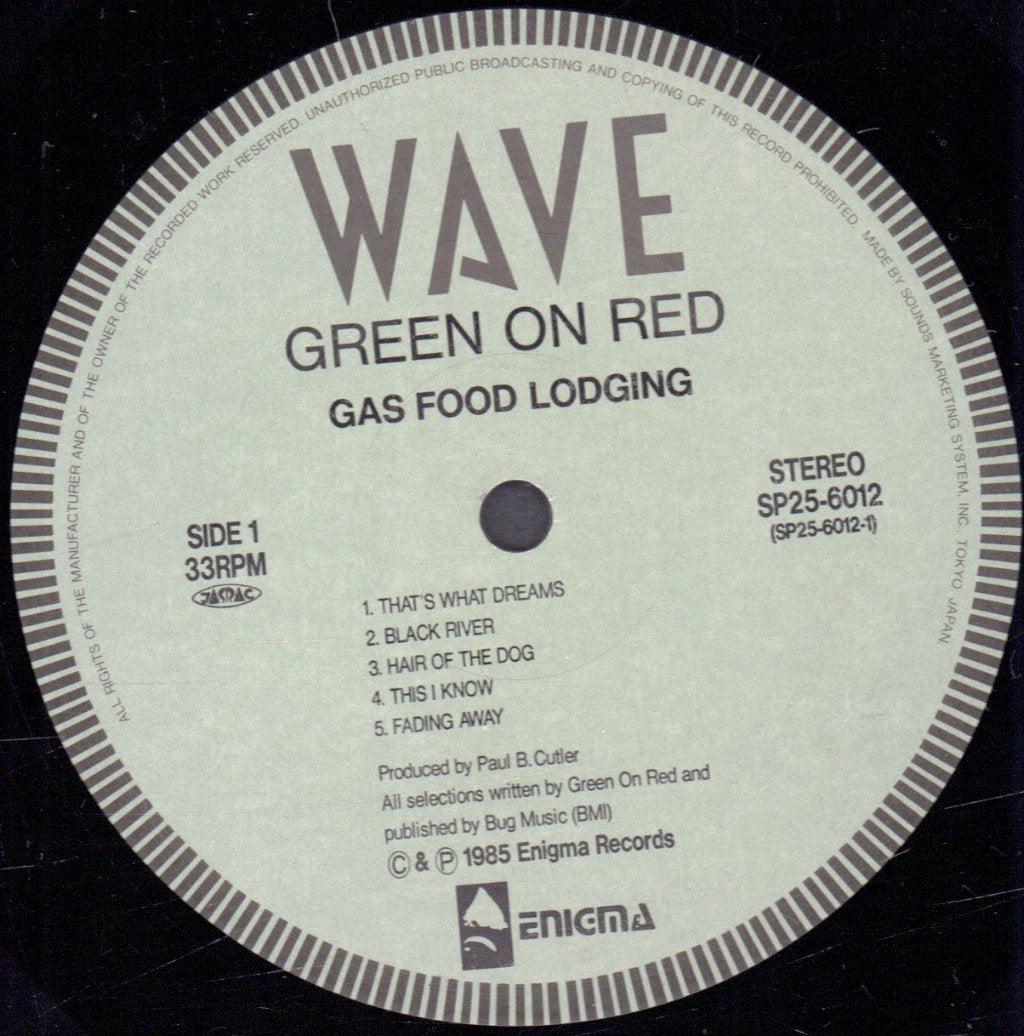 Green On Red - Gas Food Lodging - Lp
