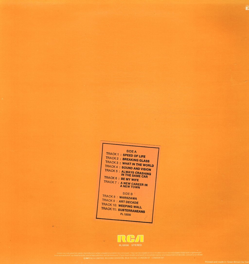 David Bowie - Low - Lp